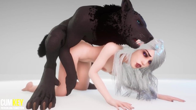 【3D】妖艳的母狗吃着狼的鸡巴︱T